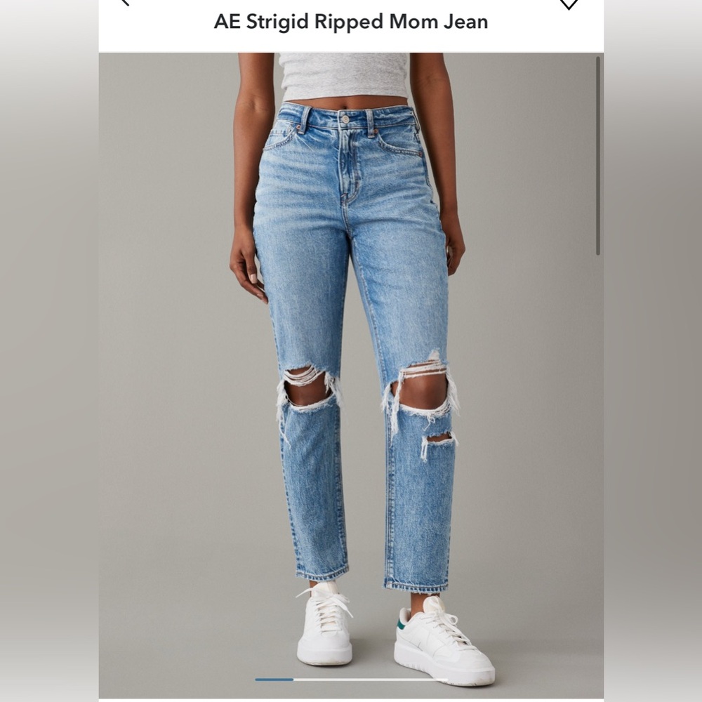American Eagle Outfitters Ripped Mom Jeans